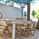 Blue & White Cycladic House - 100M From The Beach