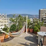 Stunning View Private Terrace Studio @Panormou Metro.