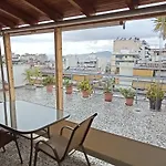 Athens 5Th Floor Studio, Huge Balcony, View, Near Stores And Park
