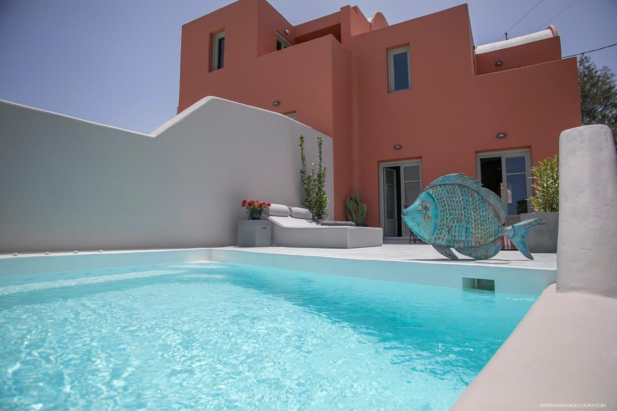 Superior Santorini 2 Bedroom Private Jetted Pool Amazing Sea And Sunset Views Finikia Οία